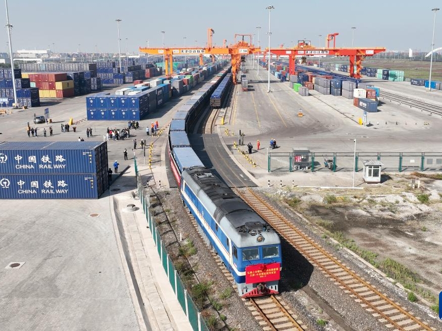 천진―중앙아시아 정규 화물렬차 첫 운행