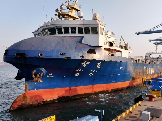 [과학]중국 첫 무인자률항해선 전자동 접안 성공