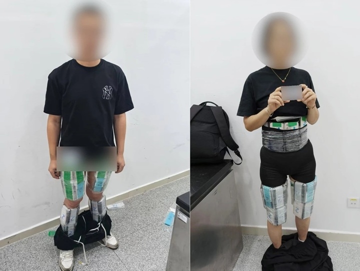 100여대 휴대전화 감추고 입국하려던 남녀, 세관에 덜미