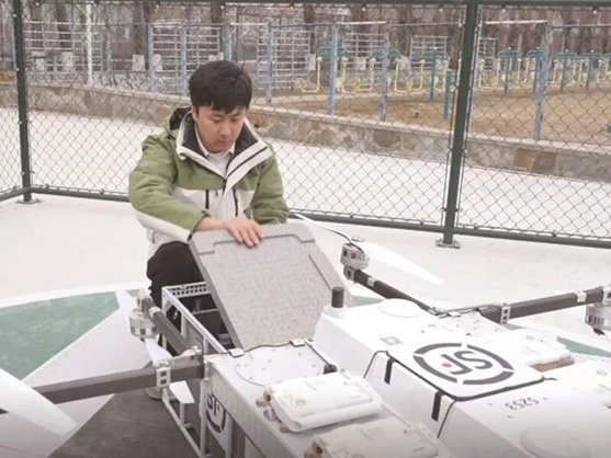 장춘에 무인기 '공중 배달원' 등장, 최고 10키로그람까지