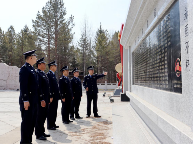 장백변경관리대대 당건 련합체, 청명절 영렬 추모 당일활동 개최