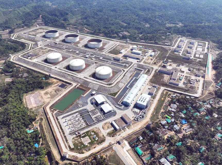 중국기업 건설한 방글라데슈 첫 륙해 석유 저장·운송 프로젝트 운영 시작