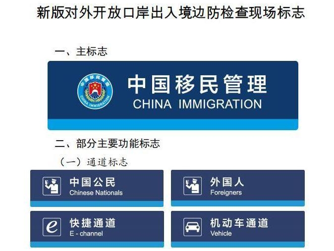 신판 대외개방통상구 출입경변방검사 현장표식 12월 1일부터 사용