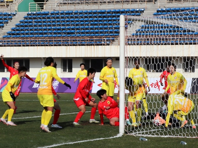 장춘녀자축구, 홈 개막전서 하남팀과 무승부