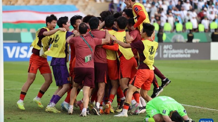 력사 또 력사… U23 남자축구 대표팀 사상 처음 4강 진출<br>
